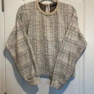 Tweed and Pearl sweater